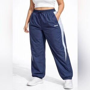 Reebok Women’s 1X 16W Blue Slate Training Track Pants Joggers Athletic Plus Size